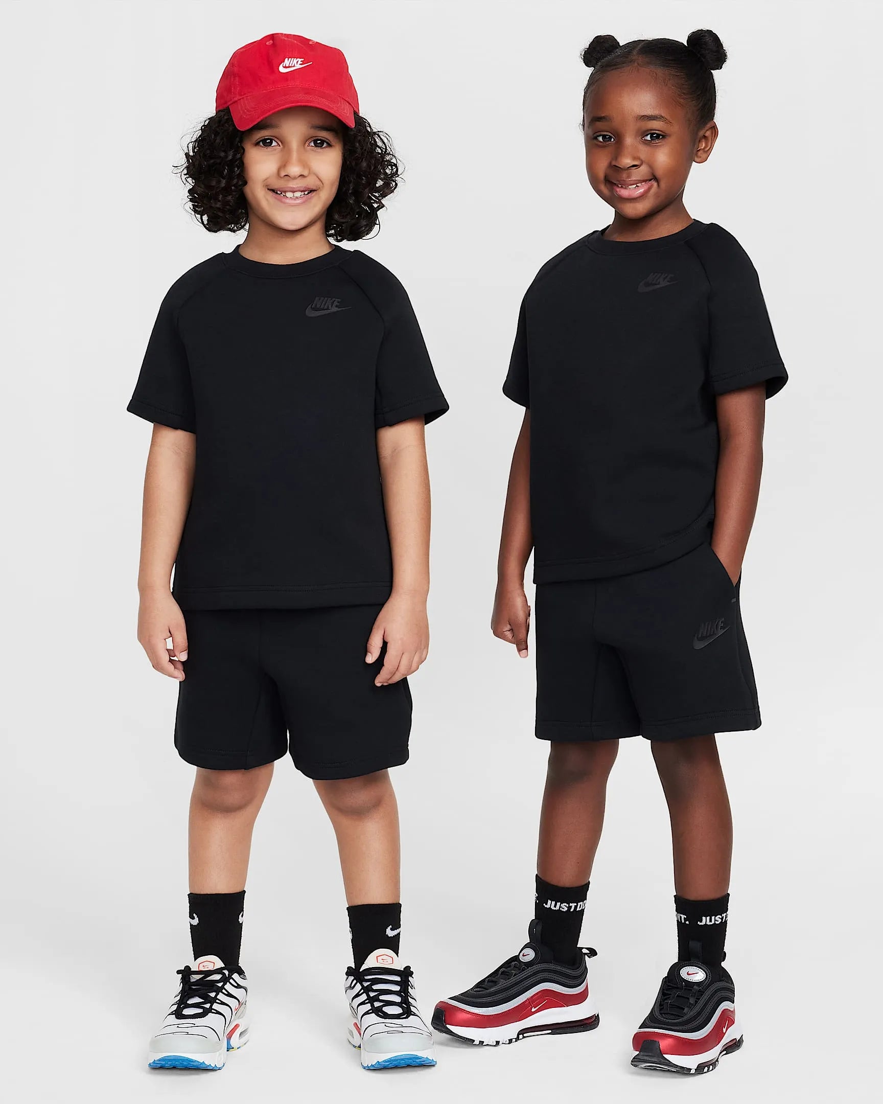 Kid's Sportswear Tech Fleece 2 - Piece Knit Shorts Set Nike - Tops and Bottoms USA