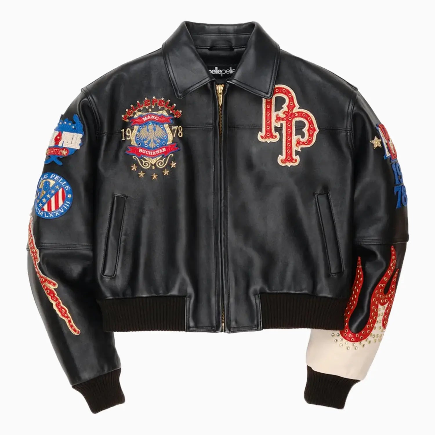 Women's World Famous Leather Jacket Pelle Pelle - Tops and Bottoms USA