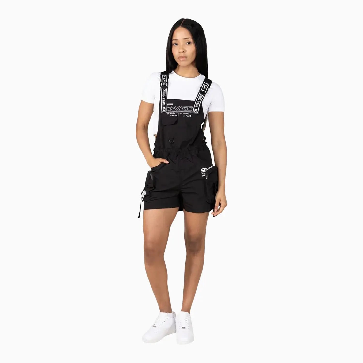 Women's Utility Windbreaker Shortalls Smoke Rise - Tops and Bottoms USA