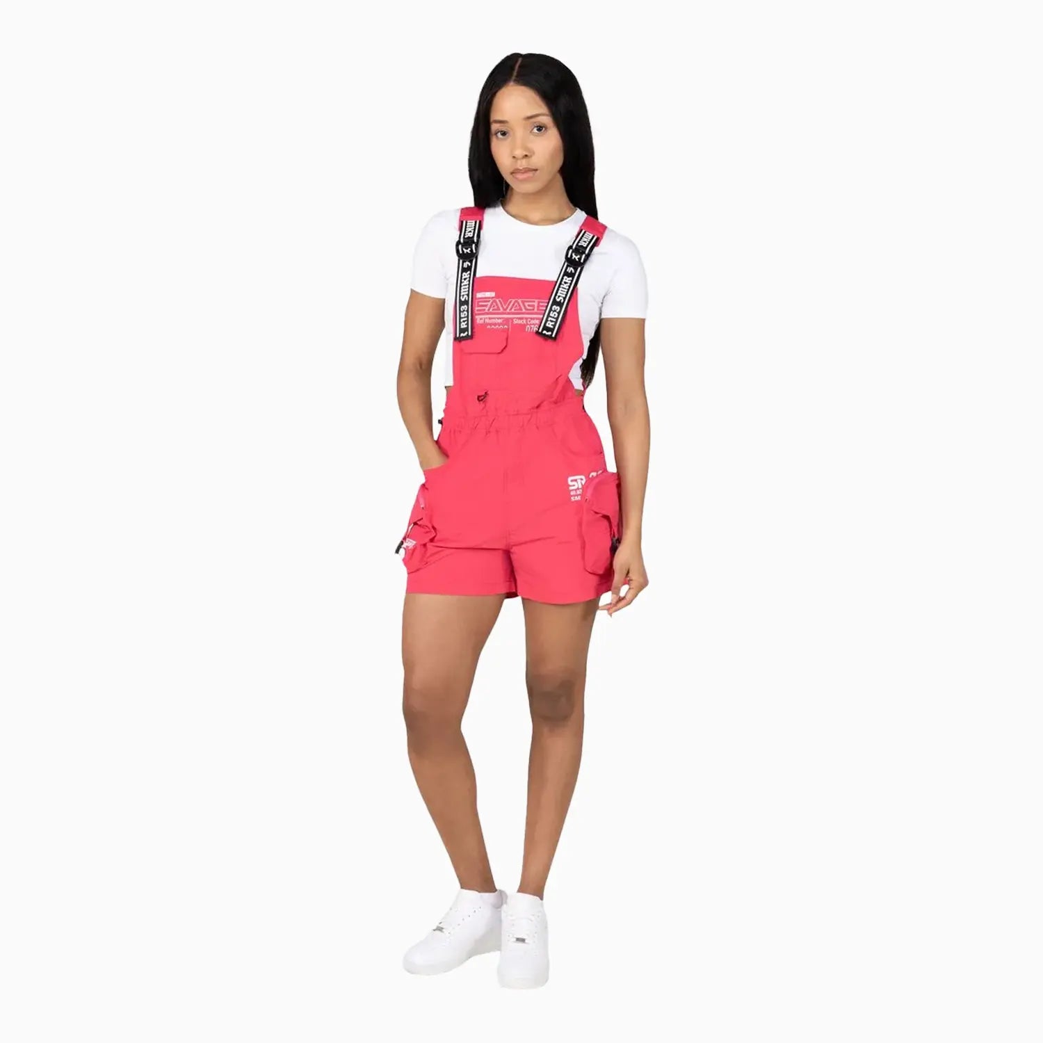 Women's Utility Windbreaker Shortalls Smoke Rise - Tops and Bottoms USA